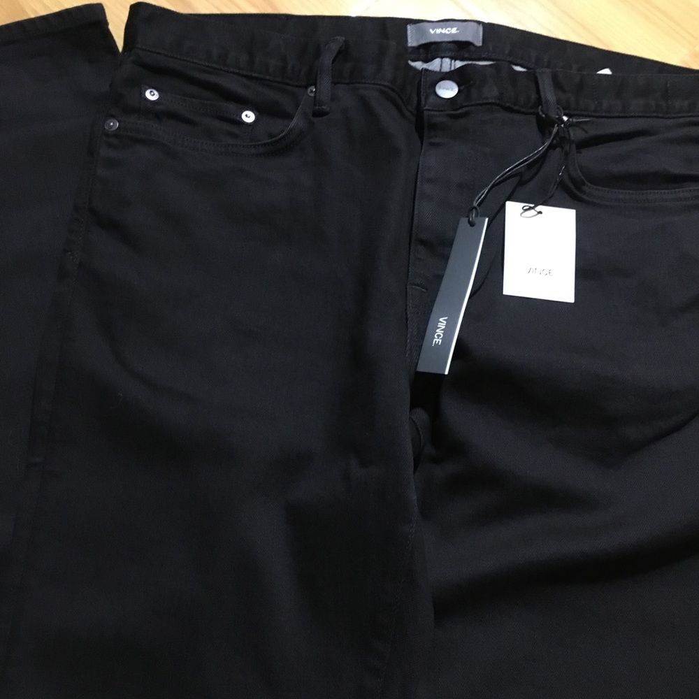SOLD Vince men’s black denim slim fit Sz 36